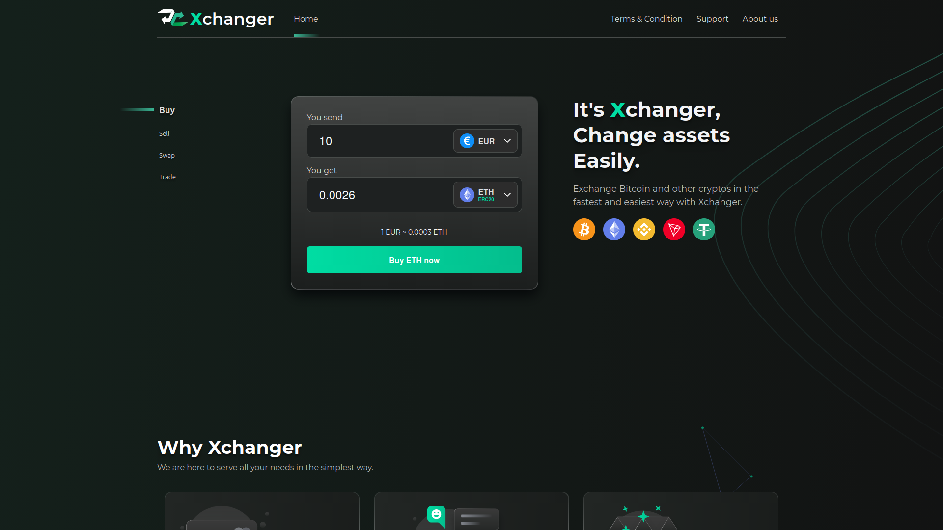 XChanger Exchange screenshot